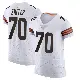 ＃70 Men's Zak Zinter White Elite Cleveland Browns Vapor Jersey