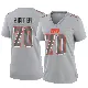 ＃70 Women's Zak Zinter Gray Game Cleveland Browns Atmosphere Fashion Jersey