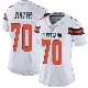 ＃70 Women's Zak Zinter White Limited Cleveland Browns Vapor Untouchable Jersey