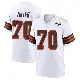 ＃70 Youth Zak Zinter White Game Cleveland Browns 1946 Collection Alternate Jersey