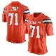＃71 Men's Cornelius Lucas Orange Game Cleveland Browns Alternate Jersey