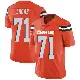 ＃71 Men's Cornelius Lucas Orange Limited Cleveland Browns Alternate Vapor Untouchable Jersey