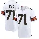 ＃71 Men's Cornelius Lucas White Game Cleveland Browns Jersey