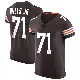 ＃71 Men's Jedrick Wills Jr. Brown Elite Cleveland Browns Vapor Jersey