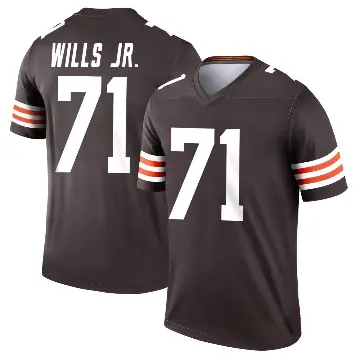 ＃71 Men's Jedrick Wills Jr. Brown Legend Cleveland Browns Jersey