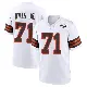 ＃71 Men's Jedrick Wills Jr. White Game Cleveland Browns 1946 Collection Alternate Jersey