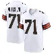 ＃71 Men's Jedrick Wills Jr. White Game Cleveland Browns Jersey