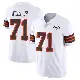 ＃71 Men's Jedrick Wills Jr. White Limited Cleveland Browns Vapor 1946 Collection Alternate Jersey