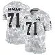 ＃71 Men's Tytus Howard Arctic Camo Limited Cleveland Browns 2024 Salute to Service Jersey