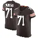 ＃71 Men's Tytus Howard Brown Elite Cleveland Browns Vapor Jersey