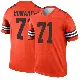 ＃71 Men's Tytus Howard Orange Legend Cleveland Browns Inverted Jersey