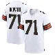 ＃71 Men's Tytus Howard White Game Cleveland Browns Jersey
