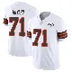 ＃71 Men's Tytus Howard White Limited Cleveland Browns Vapor 1946 Collection Alternate Jersey