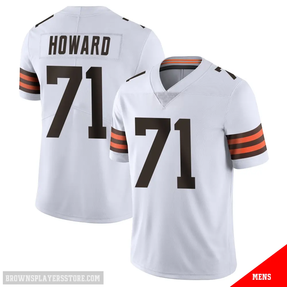 ＃71 Men's Tytus Howard White Limited Cleveland Browns Vapor Untouchable Jersey