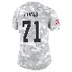 ＃71 Women's Cornelius Lucas Arctic Camo Limited Cleveland Browns 2024 Salute to Service Jersey