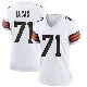 ＃71 Women's Cornelius Lucas White Game Cleveland Browns Jersey