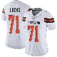 ＃71 Women's Cornelius Lucas White Limited Cleveland Browns Vapor Untouchable Jersey