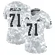 ＃71 Women's Jedrick Wills Jr. Arctic Camo Limited Cleveland Browns 2024 Salute to Service Jersey