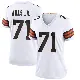 ＃71 Women's Jedrick Wills Jr. White Game Cleveland Browns Jersey