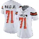 ＃71 Women's Jedrick Wills Jr. White Limited Cleveland Browns Vapor Untouchable Jersey