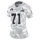 ＃71 Women's Tytus Howard Arctic Camo Limited Cleveland Browns 2024 Salute to Service Jersey