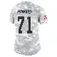 ＃71 Women's Tytus Howard Arctic Camo Limited Cleveland Browns 2024 Salute to Service Jersey