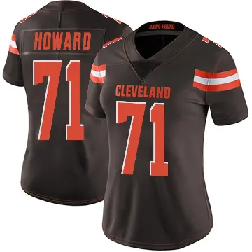 ＃71 Women's Tytus Howard Brown Limited Cleveland Browns Team Color Vapor Untouchable Jersey
