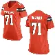＃71 Women's Tytus Howard Orange Game Cleveland Browns Alternate Jersey