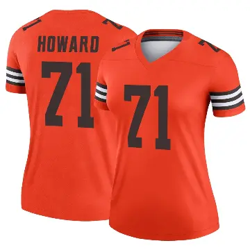 ＃71 Women's Tytus Howard Orange Legend Cleveland Browns Inverted Jersey