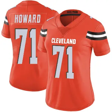 ＃71 Women's Tytus Howard Orange Limited Cleveland Browns Alternate Vapor Untouchable Jersey
