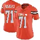 ＃71 Women's Tytus Howard Orange Limited Cleveland Browns Alternate Vapor Untouchable Jersey