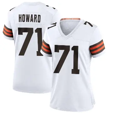 ＃71 Women's Tytus Howard White Game Cleveland Browns Jersey