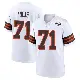 ＃71 Youth Cornelius Lucas White Game Cleveland Browns 1946 Collection Alternate Jersey