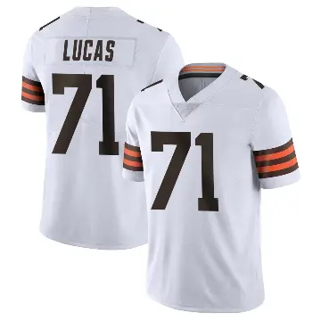 ＃71 Youth Cornelius Lucas White Limited Cleveland Browns Vapor Untouchable Jersey