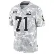 ＃71 Youth Jedrick Wills Jr. Arctic Camo Limited Cleveland Browns 2024 Salute to Service Jersey