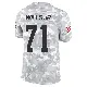 ＃71 Youth Jedrick Wills Jr. Arctic Camo Limited Cleveland Browns 2024 Salute to Service Jersey