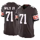 ＃71 Youth Jedrick Wills Jr. Brown Limited Cleveland Browns Vapor F.U.S.E. Jersey