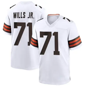 ＃71 Youth Jedrick Wills Jr. White Game Cleveland Browns Jersey