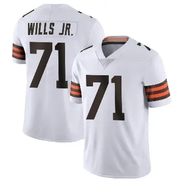 ＃71 Youth Jedrick Wills Jr. White Limited Cleveland Browns Vapor Untouchable Jersey