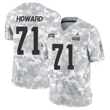 ＃71 Youth Tytus Howard Arctic Camo Limited Cleveland Browns 2024 Salute to Service Jersey