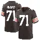 ＃71 Youth Tytus Howard Brown Game Cleveland Browns Team Color Jersey