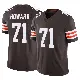 ＃71 Youth Tytus Howard Brown Limited Cleveland Browns Vapor F.U.S.E. Jersey