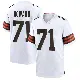 ＃71 Youth Tytus Howard White Game Cleveland Browns Jersey