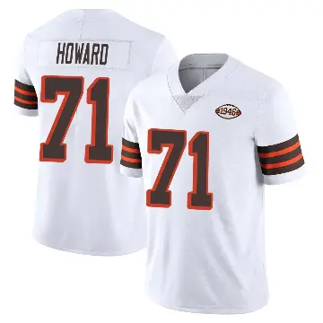 ＃71 Youth Tytus Howard White Limited Cleveland Browns Vapor 1946 Collection Alternate Jersey