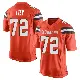 ＃72 Men's Jason Ivey Orange Game Cleveland Browns Alternate Jersey