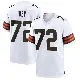 ＃72 Men's Jason Ivey White Game Cleveland Browns Jersey