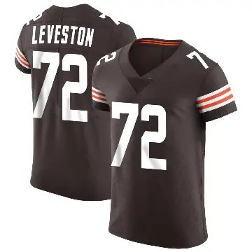 ＃72 Men's KT Leveston Brown Elite Cleveland Browns Vapor Jersey