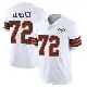 ＃72 Men's KT Leveston White Limited Cleveland Browns Vapor 1946 Collection Alternate Jersey