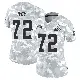 ＃72 Women's Jason Ivey Arctic Camo Limited Cleveland Browns 2024 Salute to Service Jersey