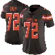 ＃72 Women's Jason Ivey Brown Limited Cleveland Browns Team Color Vapor Untouchable Jersey